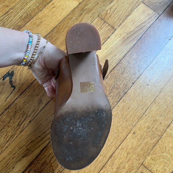 Madewell Riley Convertible Slingback Mule -  Brown Leather Block Heel size 8 - Picture 7 of 9